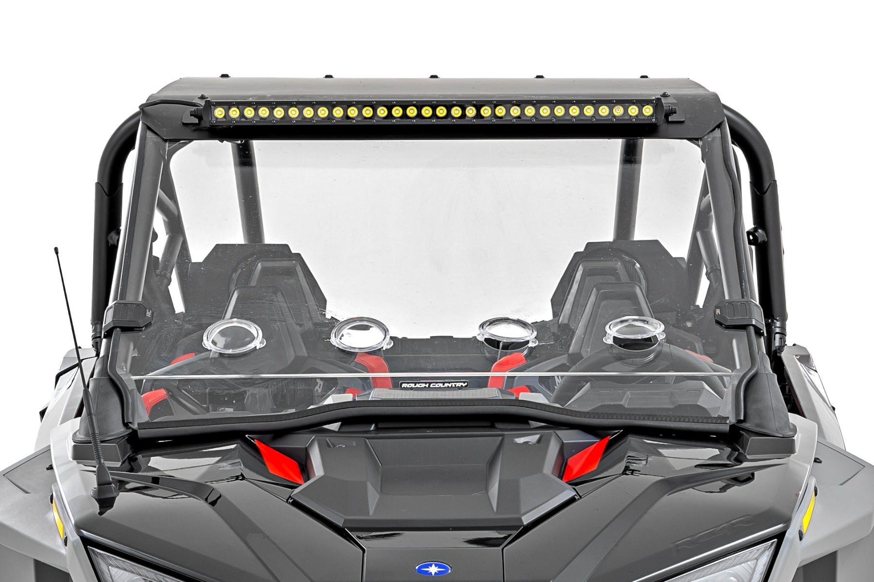 30" Single Row Light Mount | Front | Black Series | White DRL | Polaris RZR Turbo R  | 93161