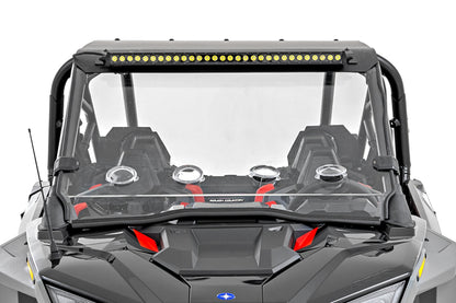 30" Single Row Light Mount | Front | Black Series | White DRL | Polaris RZR Turbo R  | 93161
