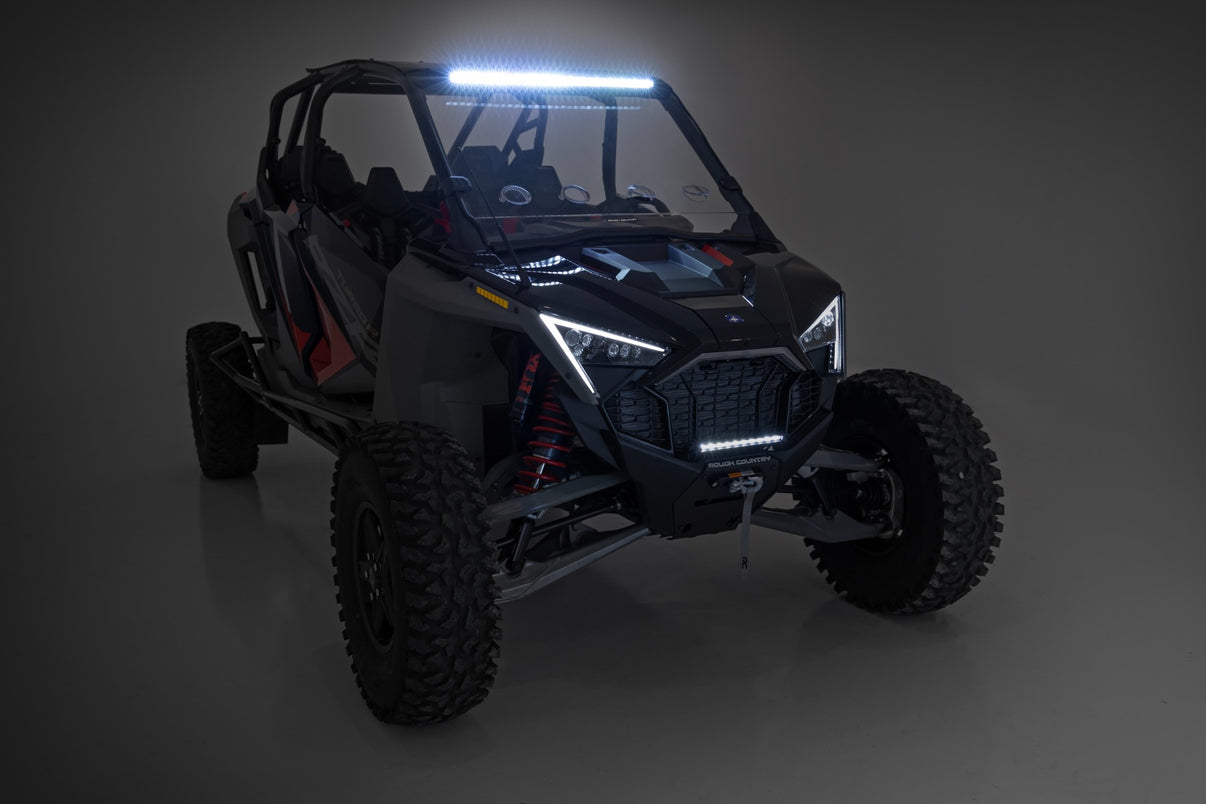 30" Single Row Light Mount | Front | Black Series | Polaris RZR Turbo R 4  | 93160