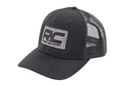 Rough Country | Rough Country Hat | Black Mesh | Rough Country Patch | Black/Black - Richardson 112 | 84128
