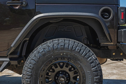 Rough Country | Rear Wheel Well Liners | Jeep Wrangler Unlimited 2WD/4WD (2007-2018) | 4195A