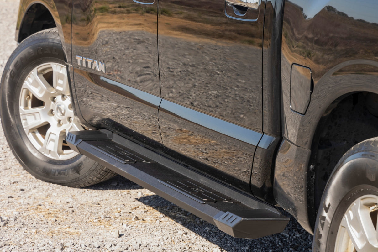 HD2 Aluminum Running Boards | Crew Cab | Nissan Titan 2WD/4WD (2004-2024) | SRB041785A