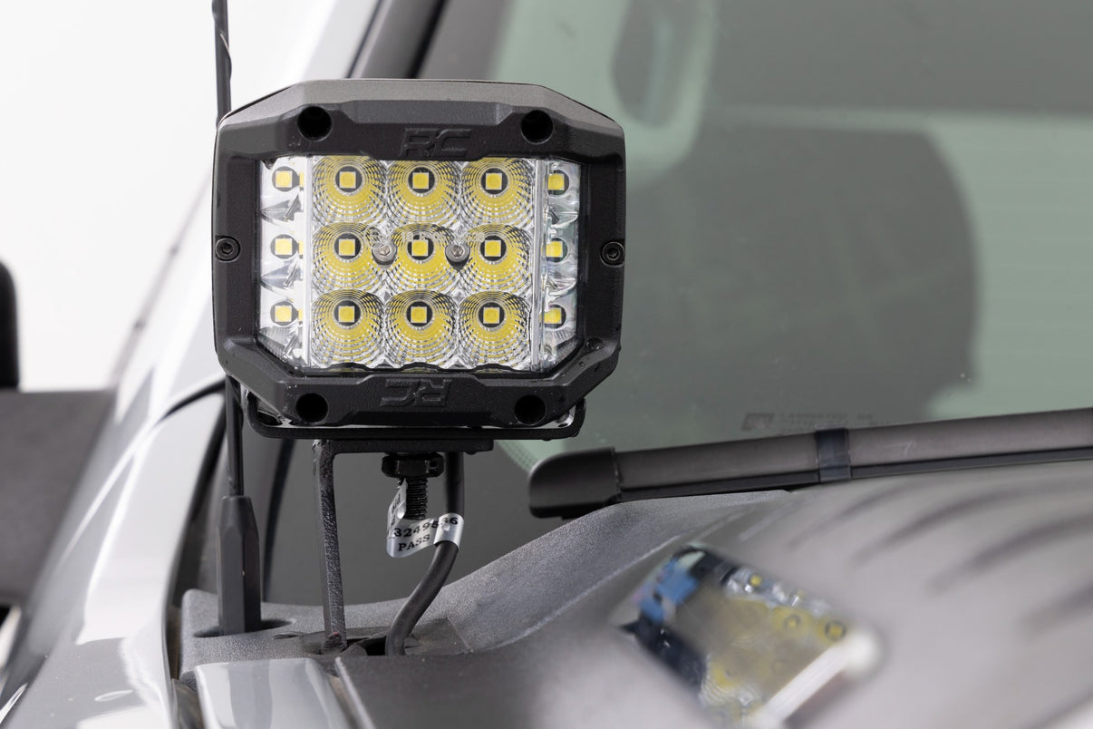 LED Light | Ditch Mount | 2" Black Pair | Amber DRL | Chevy 1500 (2007-2013) | 71061