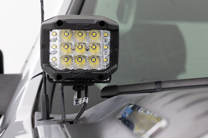 LED Light | Ditch Mount | 2" Black Pair | Amber DRL | Chevy 1500 (2007-2013) | 71061