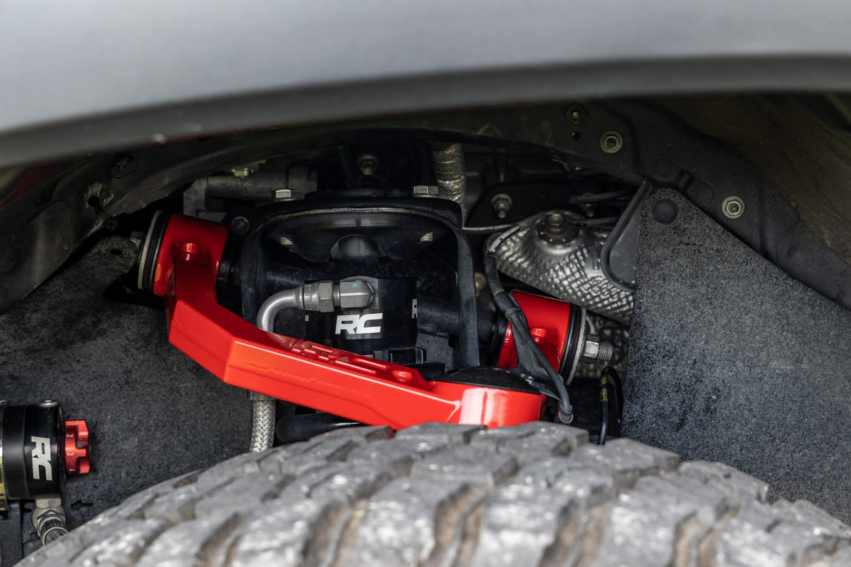 Red Forged Upper Control Arms | 3.5" Of Lift | Toyota 4Runner (10-24)/Tacoma (05-23)  | 74201ARED