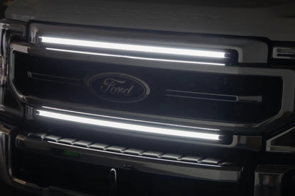 Rough Country | LED Light Kit | Grille Mount | 30 Inch DRL | Ford F-250/F-350 Super Duty (17-22) | 70990A