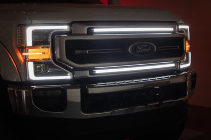 Rough Country | LED Light Kit | Grille Mount | 30 Inch DRL | Ford F-250/F-350 Super Duty (17-22) | 70990A