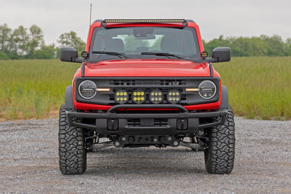 Light Bar Mount | 6.5 Inch Round LED (Quad) | OE Modular Steel | Ford Bronco (21-25) | 51137