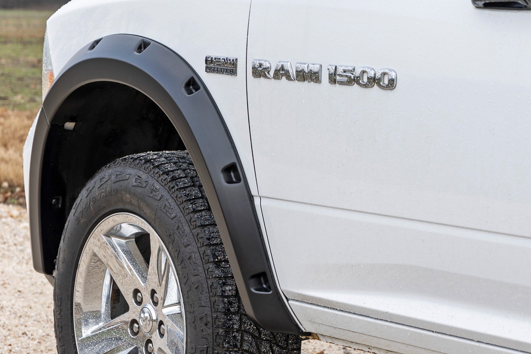 Pocket Fender Flares | PS2 Bright Silver Metallic | Ram 1500 2WD/4WD (10-18 & Classic) | F-D10911B-PS2