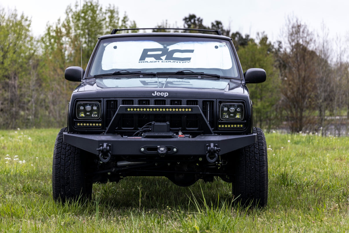 8 Inch Black Series LED Light Bar | Single Row | Cool White DRL | Pair | 70728BLDRL