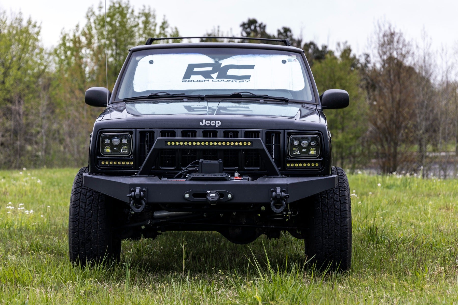 8 Inch Black Series LED Light Bar | Single Row | Cool White DRL | Pair | 70728BLDRL