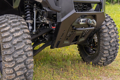 Rough Country | Black Aluminum Control Arms | 2" Forward Offset | Polaris Ranger XP 1000 | 93174BLK