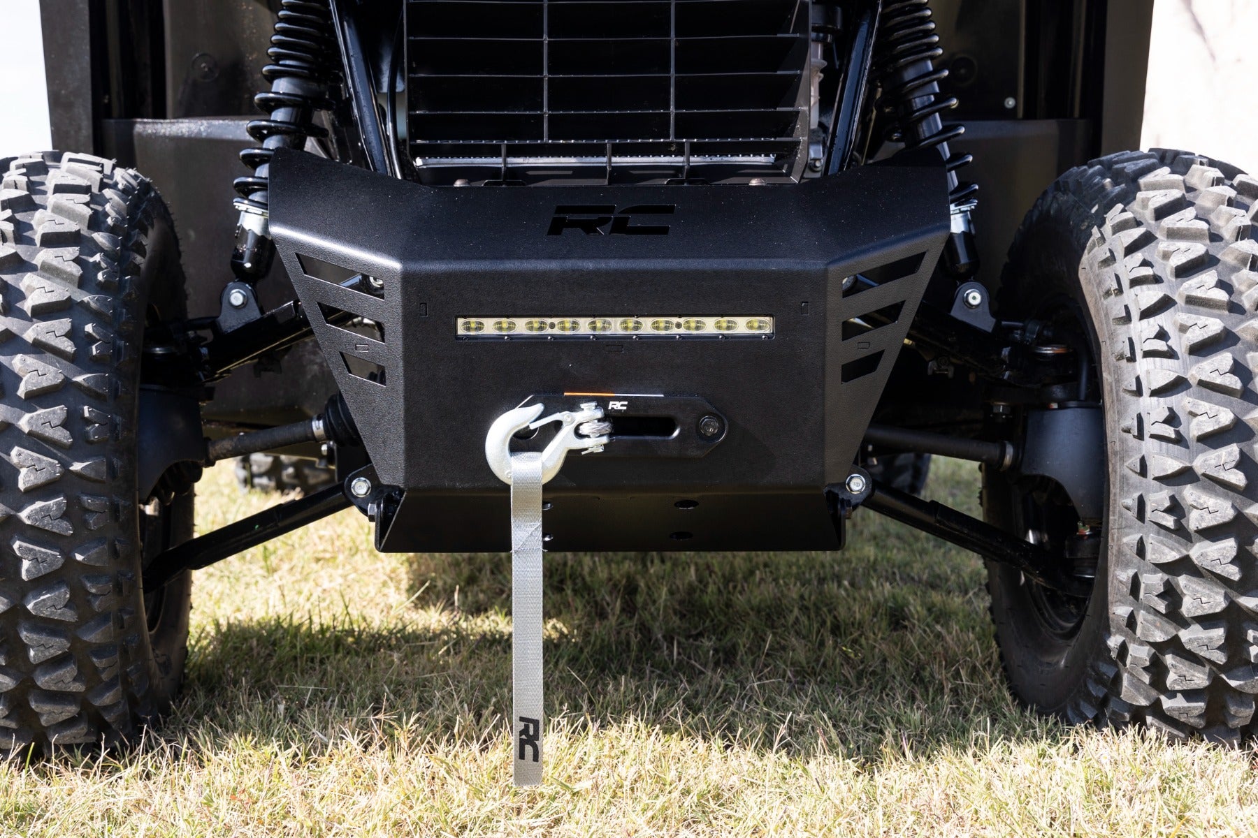 Winch Plate | 4500-LB Winch | 10" Black Slimline | Honda Pioneer 520 | 92079