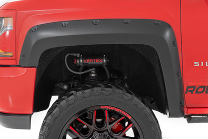 Pocket Fender Flares | 5'9" Bed | GBA Black | Chevy Silverado 1500 (14-18 & Classic) | F-C11413A-GBA