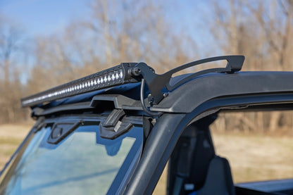 Rough Country | 50" Single Row Light Mount | Front | Black Series | Polaris XPEDITION ADV 5  | 93192