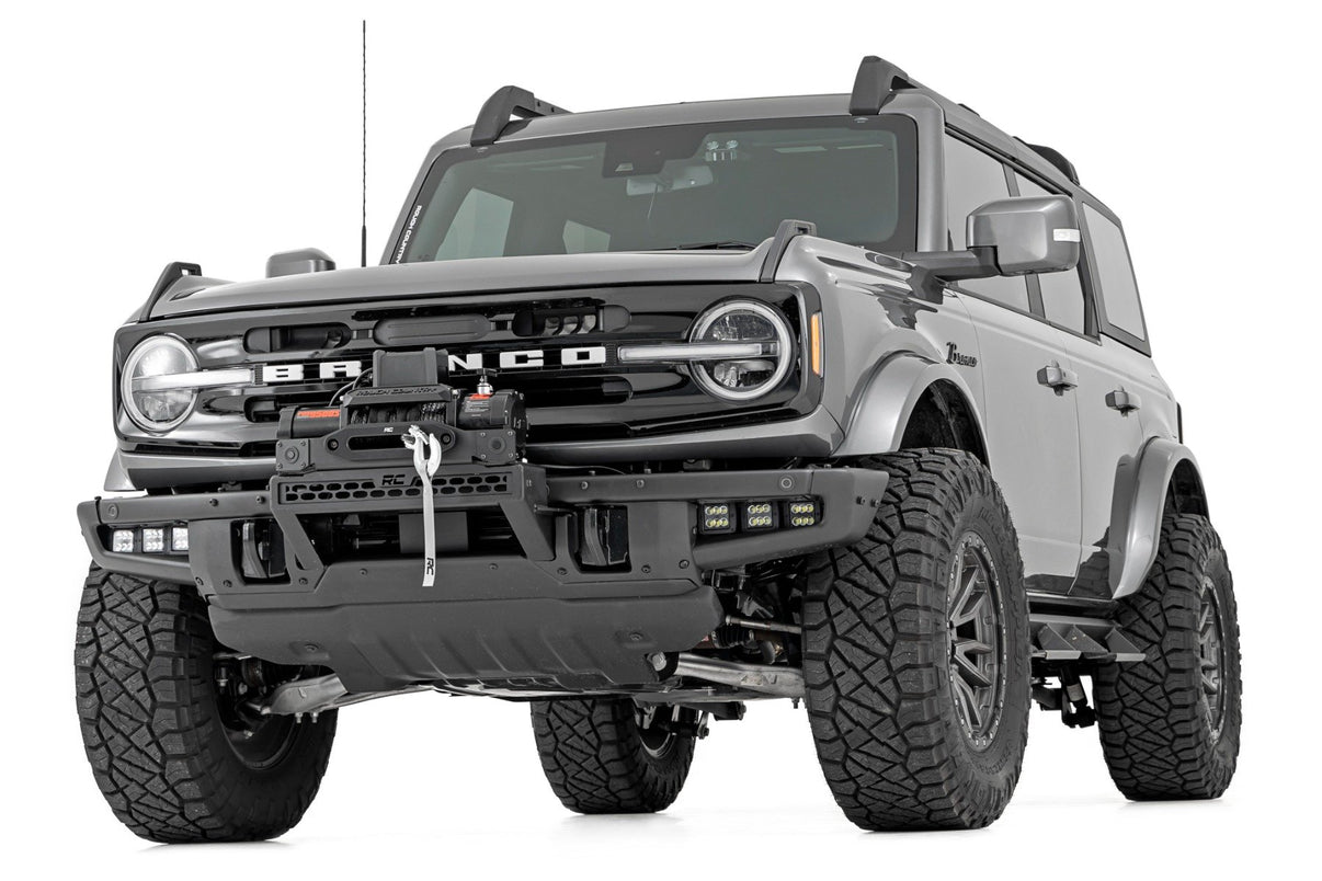 High Winch Mount | All Models | 12000S | 20 Inch Black Single Row LED | Ford Bronco (21-25) | 51099