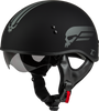 Hh 65 Retribution Helmet Matte Black/Silver Md