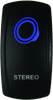 DragonFire Racing Lighted Switch Stereo On/Off Blue