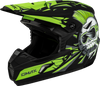 Youth Mx 46y Unstable Helmet Matte Black/Green Ys