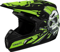 Youth Mx 46y Unstable Helmet Matte Black/Green Yl