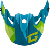 Mx 96 Splinter Visor W/Screws Matte Blue/Green