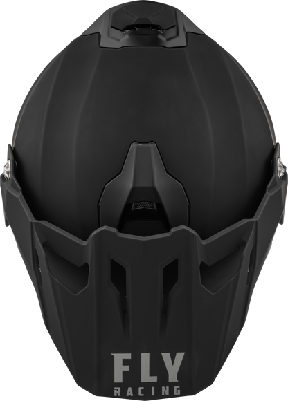 Trekker Cw Solid Helmet Dual Shld Matte Black Lg