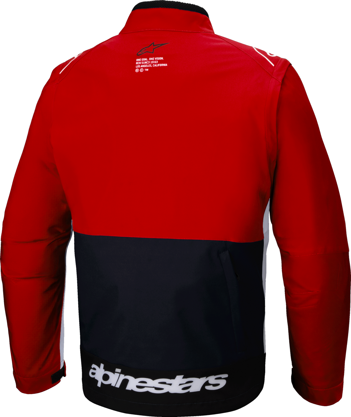 Lite Dura Softshell Jacket Black/Bright Red/White 2x