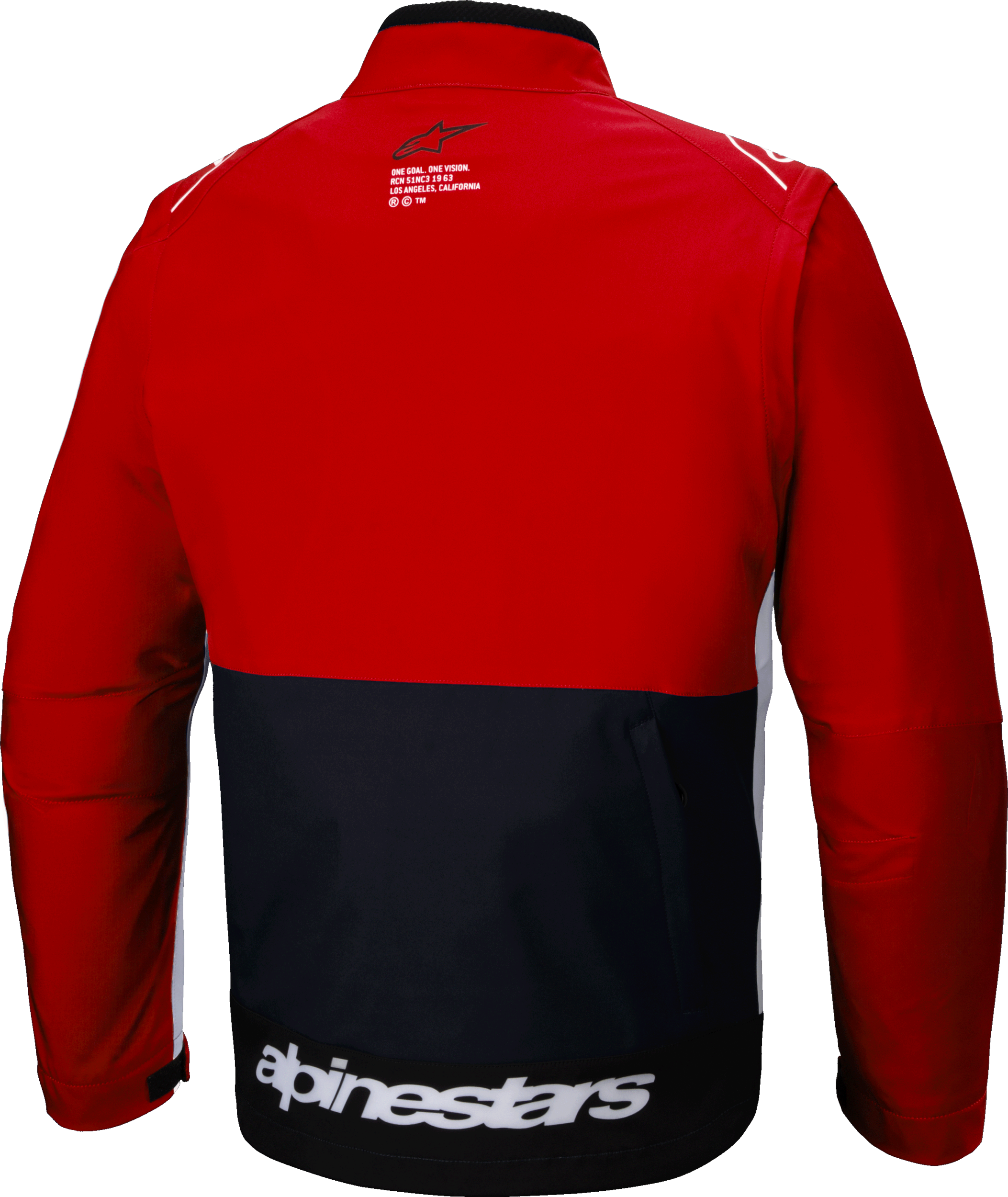 Lite Dura Softshell Jacket Black/Bright Red/White 2x