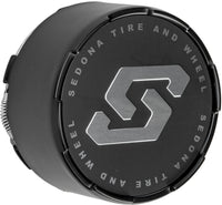 Split 6 Wheel Replacment Cap Black 4/110 4/115