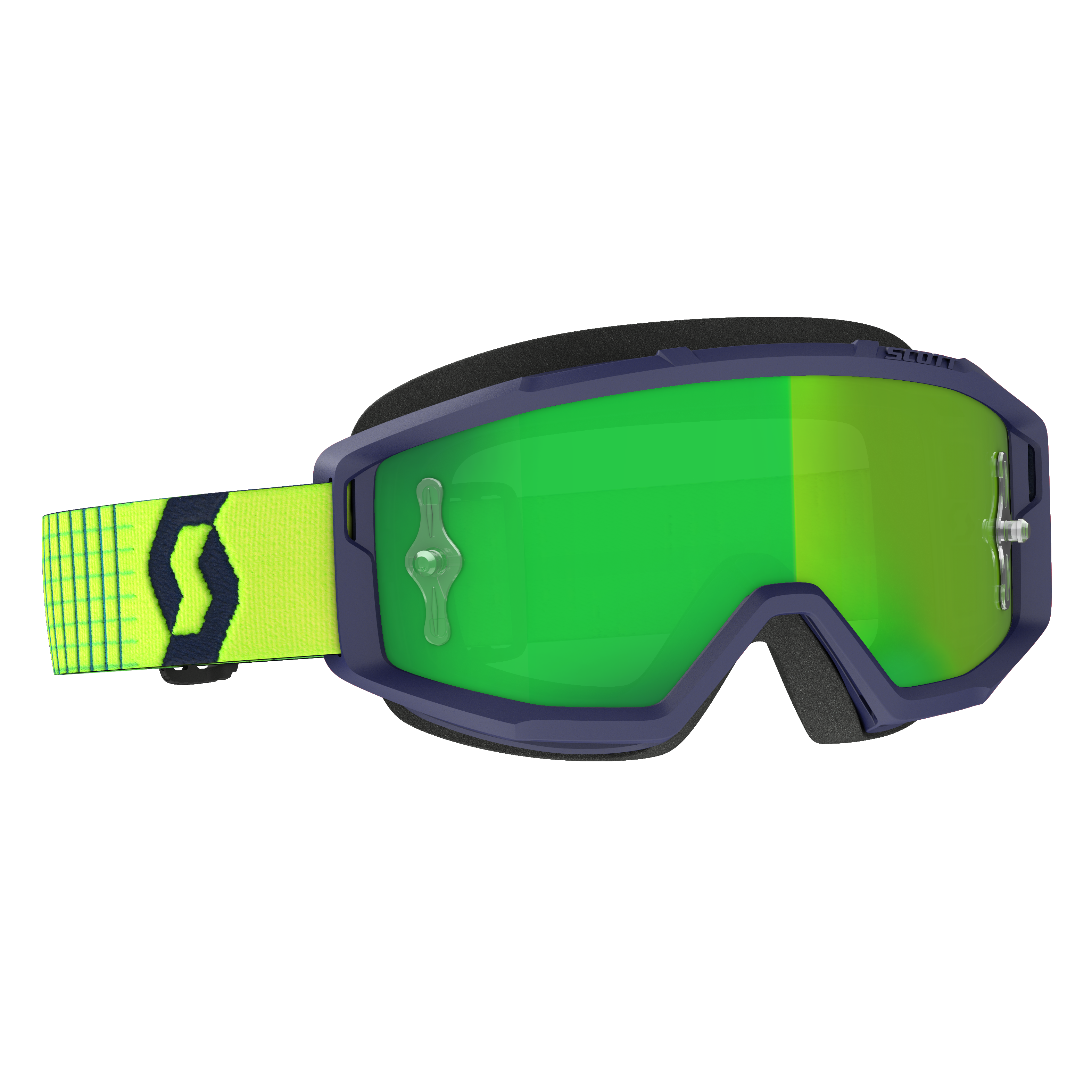 Primal Goggle Blue/Yellow Green Chrome Works Lens