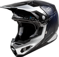 Youth Formula S Carbon Legacy Helmet Blue Carbon/Silver Yl