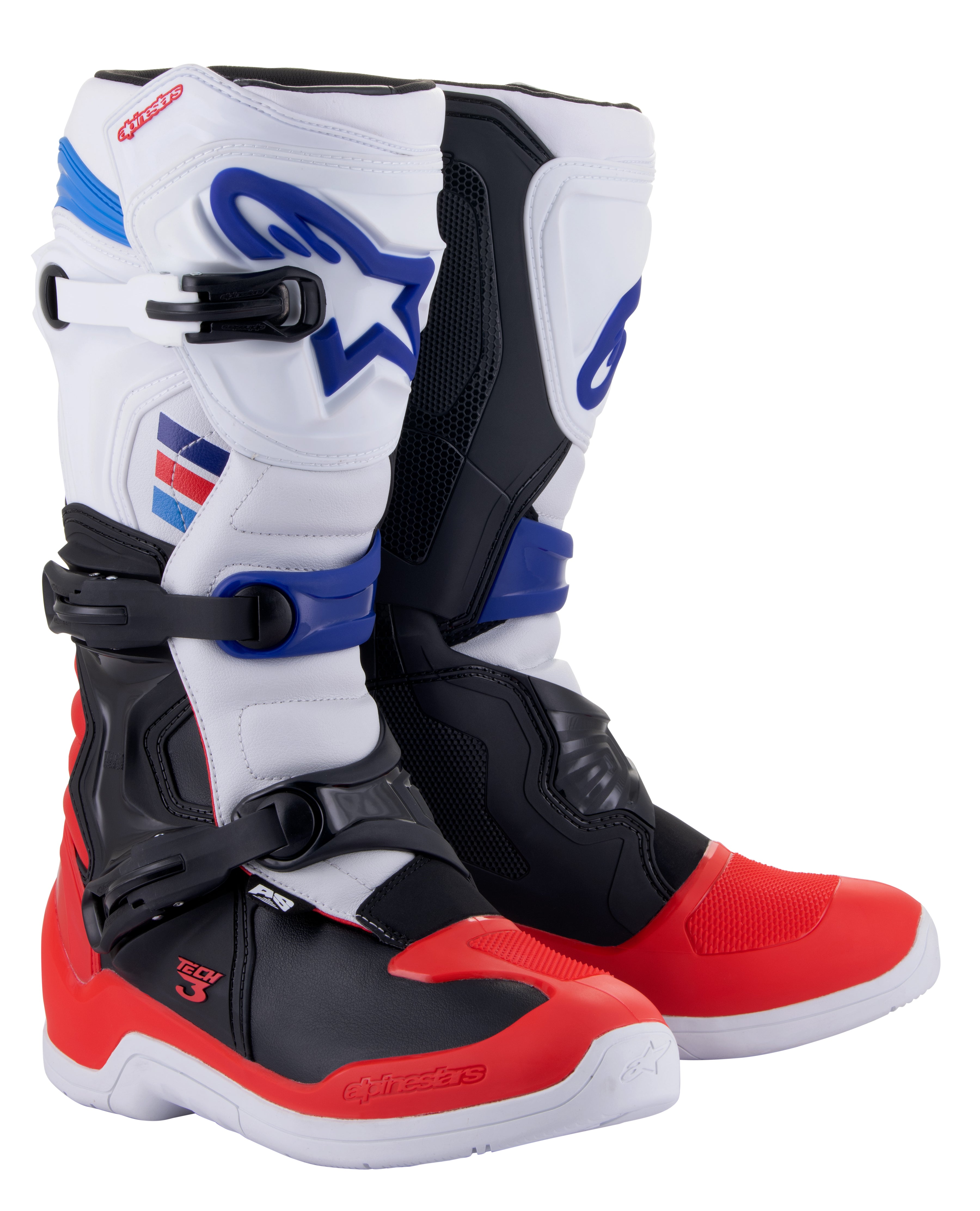 Tech 3 Boots White/Red/Blue Sz 16