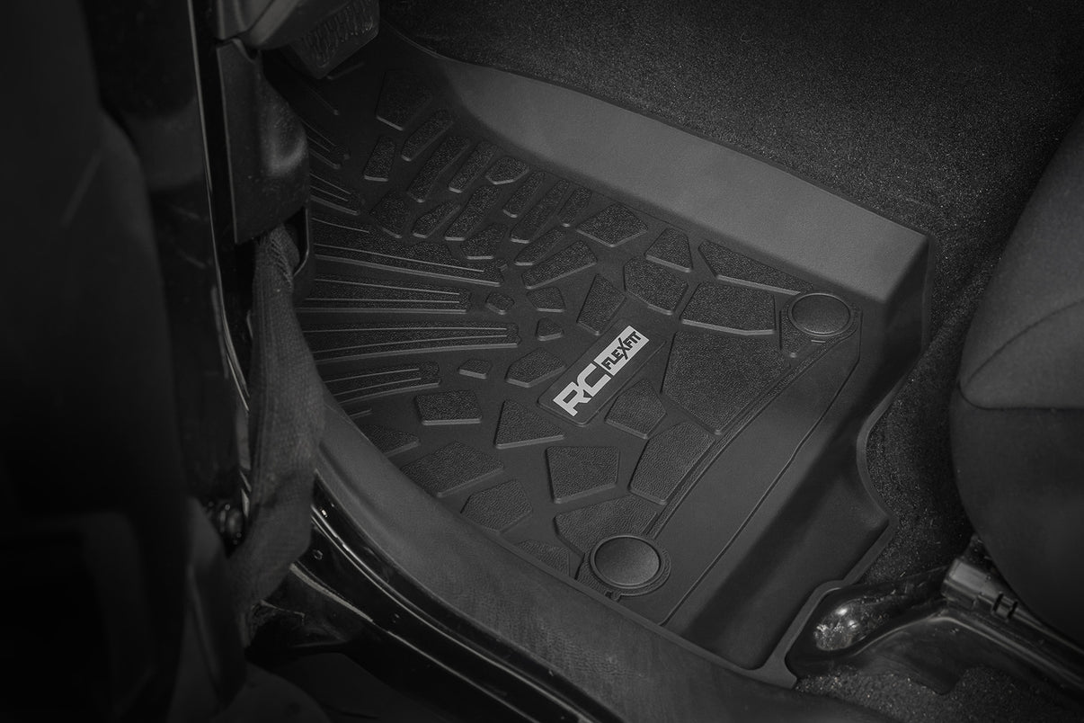 Flex Fit Floor Mats | FR & RR | 4 Door | Jeep Wrangler Unlimited 4WD (18-25) | FF-60112