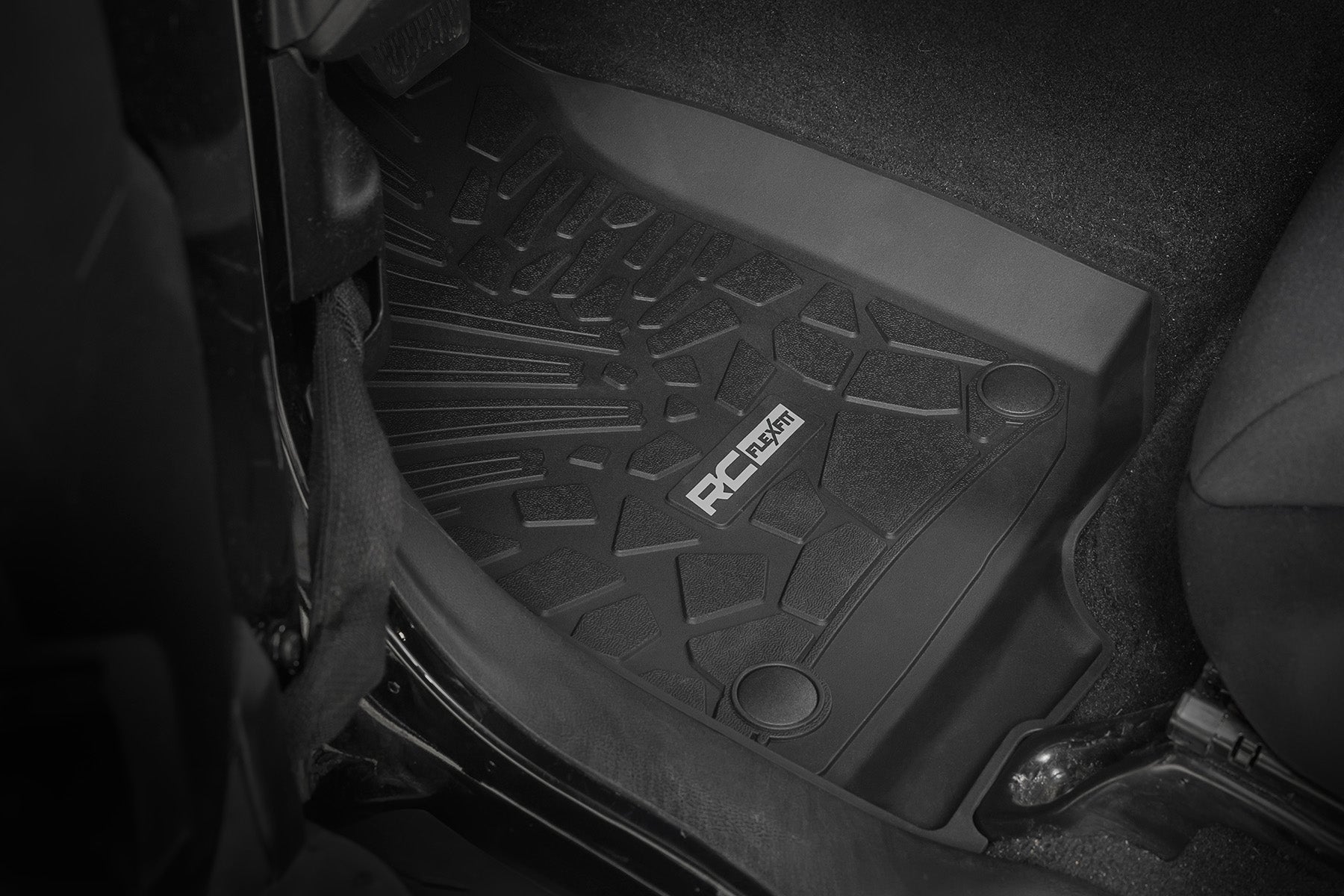 Flex Fit Floor Mats | FR & RR | 4 Door | Jeep Wrangler Unlimited 4WD (18-25) | FF-60112