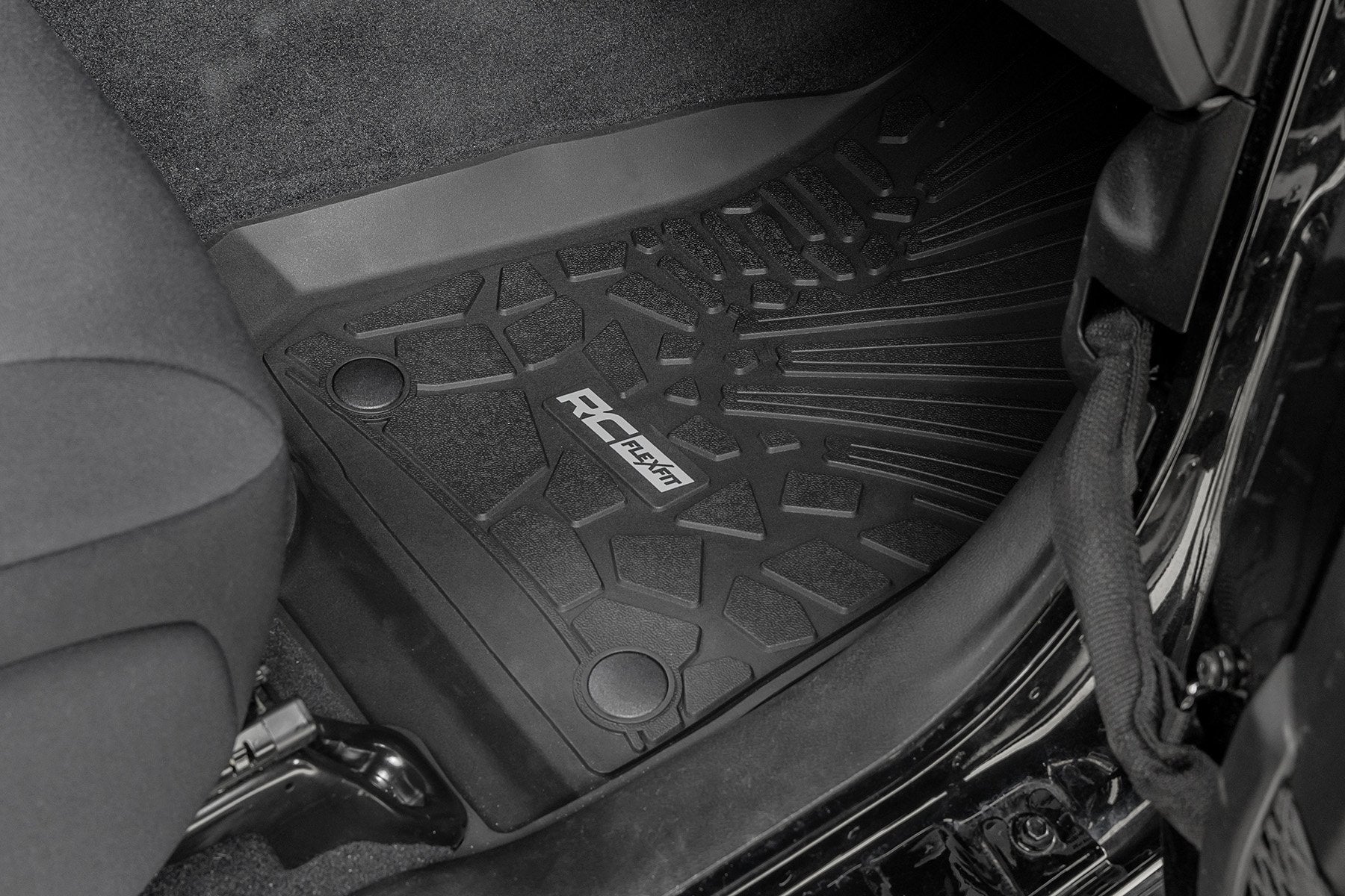 Flex Fit Floor Mats | FR & RR | 4 Door | Jeep Wrangler Unlimited 4WD (18-25) | FF-60112