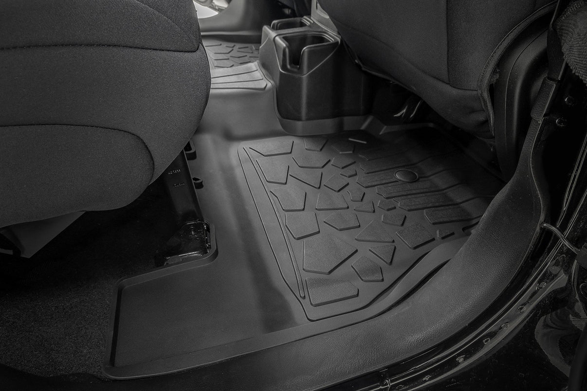 Flex Fit Floor Mats | FR & RR | 4 Door | Jeep Wrangler Unlimited 4WD (18-25) | FF-60112