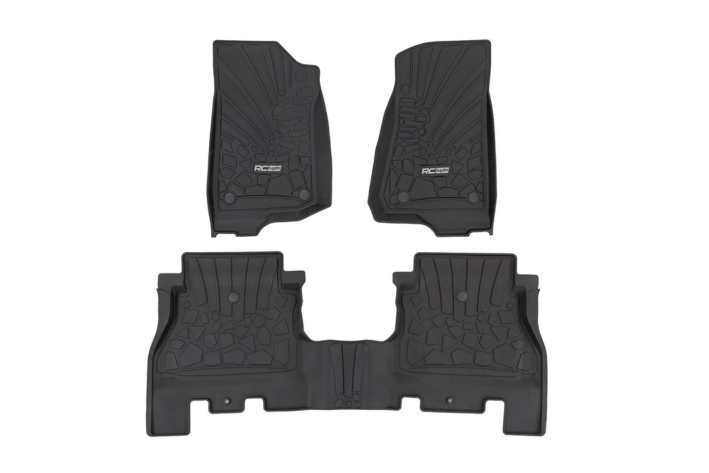 Flex Fit Floor Mats | FR & RR | 4 Door | Jeep Wrangler Unlimited 4WD (18-25) | FF-60112
