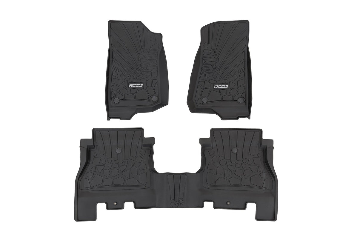 Flex Fit Floor Mats | FR & RR | 4 Door | Jeep Wrangler Unlimited 4WD (18-25) | FF-60112