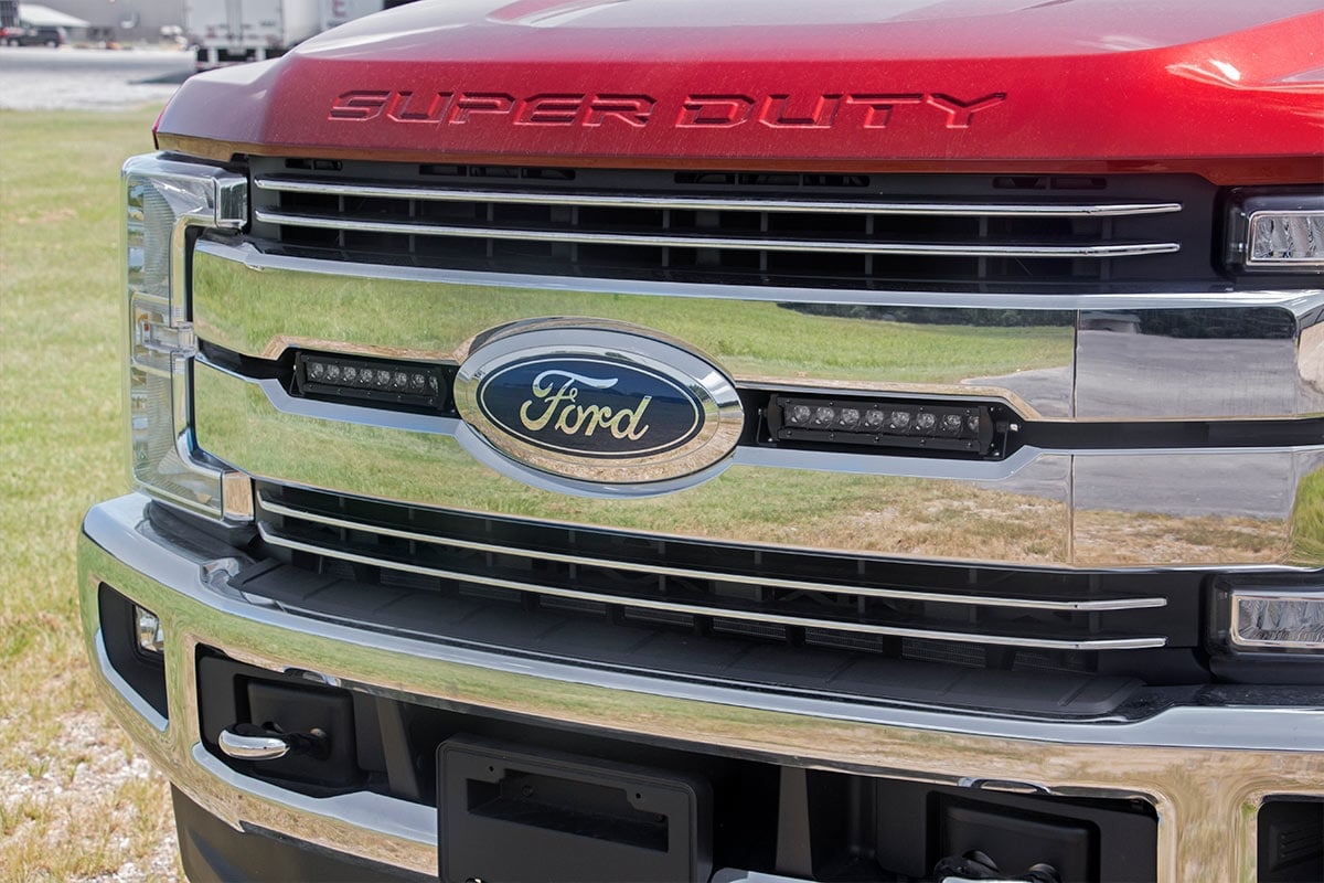 LED Light Kit | Grille Mount | 8" Black Pair | Ford F-250 Super Duty (17-19) | 70697