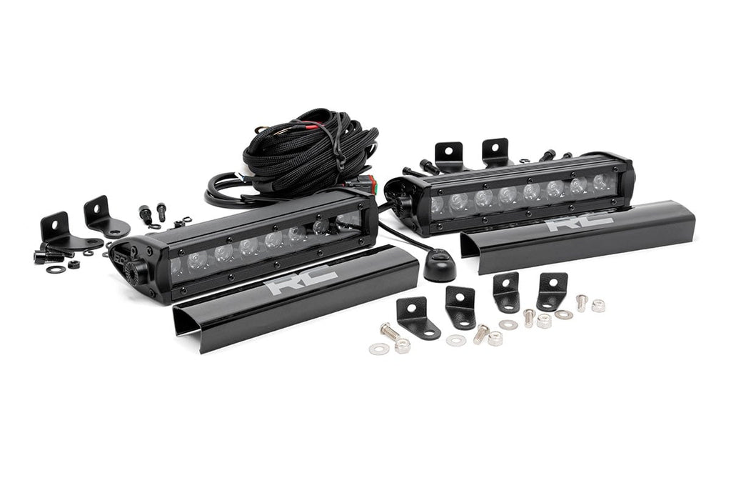 LED Light Kit | Grille Mount | 8" Black Pair | Ford F-250 Super Duty (17-19) | 70697