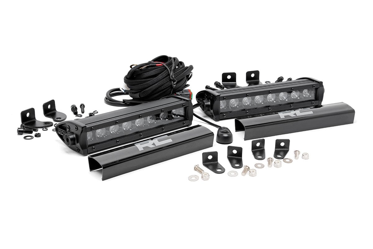 LED Light Kit | Grille Mount | 8" Black Pair | Ford F-250 Super Duty (17-19) | 70697