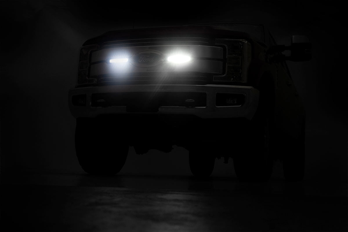 LED Light Kit | Grille Mount | 8" Black Pair | Ford F-250 Super Duty (17-19) | 70697