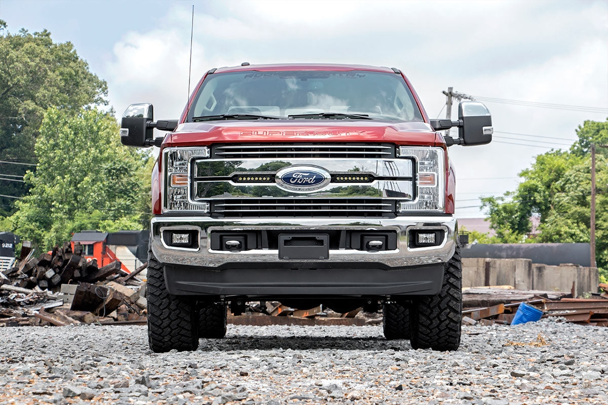 LED Light Kit | Grille Mount | 8" Black Pair | Ford F-250 Super Duty (17-19) | 70697