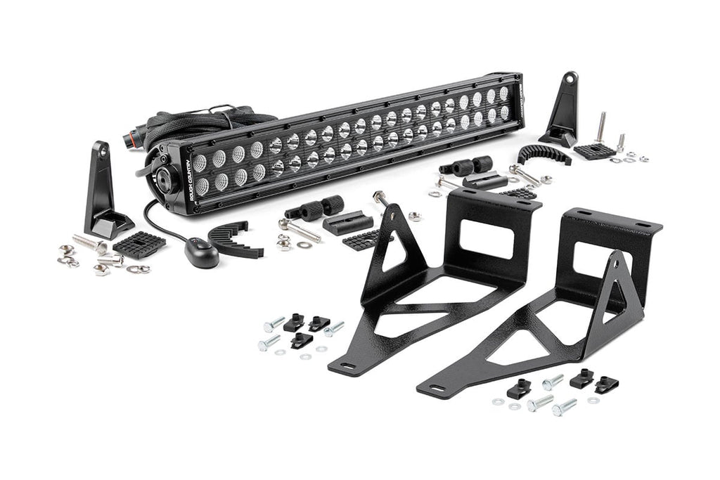 LED Light Kit | Bumper Mount | 20" Black Dual Row | Ford F-250/F-350 Super Duty (05-07) | 70665