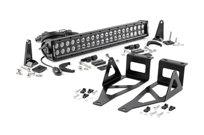 LED Light Kit | Bumper Mount | 20" Black Dual Row | Ford F-250/F-350 Super Duty (05-07) | 70665