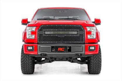 Mesh Grille | 30" Dual Row LED | Black | Ford F-150 2WD/4WD (2015-2017) | 70193