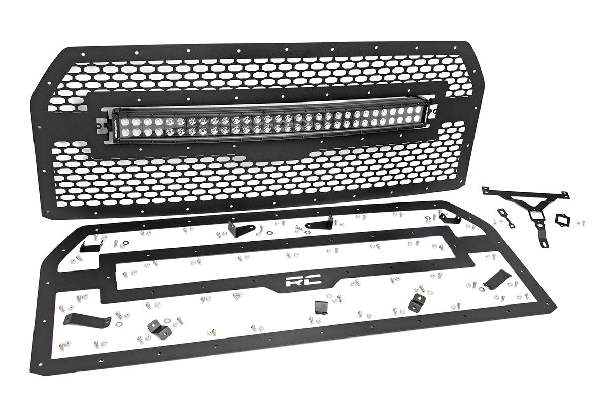Mesh Grille | 30" Dual Row LED | Black | Ford F-150 2WD/4WD (2015-2017) | 70193