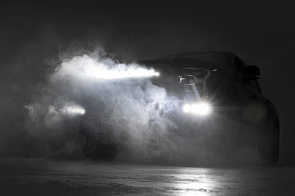 LED Light Kit | Fog Mount | Triple 2" Black Pair | Amber DRL | Ford Raptor (17-20) | 70700DRLA