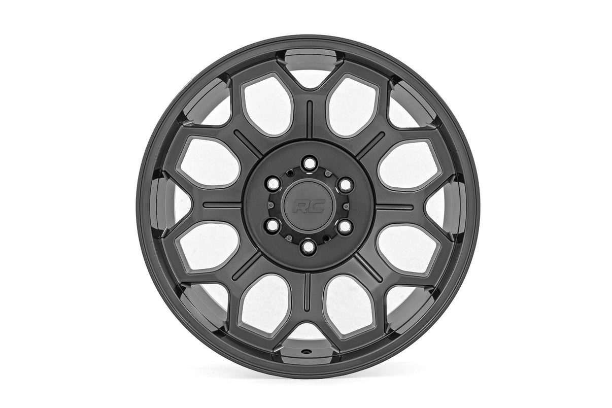 Rough Country 77 Series Wheel | One-Piece | Gunmetal Gray | 20x9 | 6x5.5 | -12mm | 77201212G