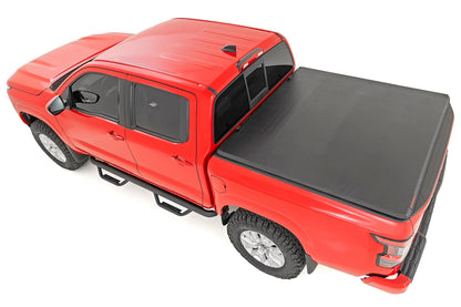 Rough Country | Soft Tri-Fold Bed Cover | 5' Bed | Nissan Frontier 2WD/4WD (2022-2026) | 41805522A